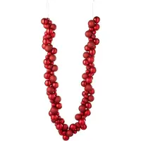 J-Line Kerstslinger Kerstballen Rood 1,6 M