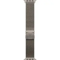 Apple Watch Strap - 49mm - Natural Titanium - Milanese Loop - Large