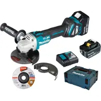 Makita DGA513Z 18V Li-Ion Accu Haakse Slijper Body - 125mm - Koolborstelloos