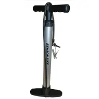 Benson Fietspomp - zilver - 5 bar - 60 cm - Dunlop/Franse/Autoventielen - Fietspompen