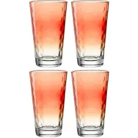 Leonardo Longdrinkglas Optic Koraal 540ml (Set van 4)