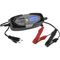 Eufab Intelligentes Batterieladegerät 6/12V 4A, auch für Lithiumbatterien 16647 Oplader, Druppellader 12 V, 6 V 4 A
