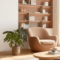Maxifleur Kunstplanten Monstera kunstplant 80cm