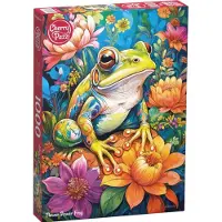 CherryPazzi Flower Power Frog Puzzel 1000 Stukjes