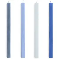 HAY Kaars Square Candle Blues (Set van 4)