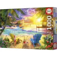 Educa - Liefdesstrand - Puzzel - 1000 stukjes - Legpuzzel