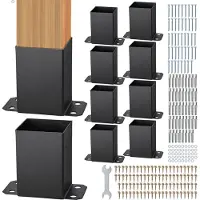 Vevor 10-delige set schroefhulzen 96 x 140 x 163 mm paaldragers