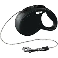 Flexi rollijn NEW CLASSIC TOUW XS/3M zwart
