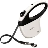 Flexi rollijn One for All M OA20T5.251.WSEU wit/zwart - geschikt voor honden tot 25 kg - 5 m