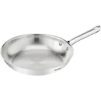 Tefal Duetto On B8660634– Braadpan – 28cm – Inductiegeschikt – Knapperig bakresultaat – Premium roestvrij staal – Geklonken handgrepen – Koekenpan