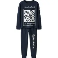 Name it Jongens lange pyjama set nkmolympos playstation print donker