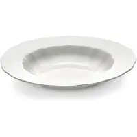 Serax Diep Bord High L White Silhouette 27 cm