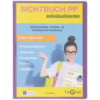 Pagna 21013-12, Project folder, A4, Polypropyleen (PP), Lila, 40 vel, 20 vakken