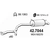 ASSO 42.7044 Einddemper