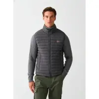 Colmar Heren Lichtgewicht gilet van veren met grijs trekkoord (50), Casual, Polyamide 1268