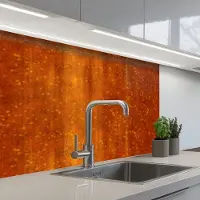 KitchenYeah Keuken achterwand 80x60 cm - Spatscherm zelfklevend Roest - Oranje - Rood - Vlekken - Muurbeschermer - Spatwand fornuis