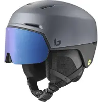 Bolle - Heren skihelmen - X-Fusion Mips Titanium Black Matte voor Dames van Gerecyclede materialen - Maat 55-59 cm - Grijs