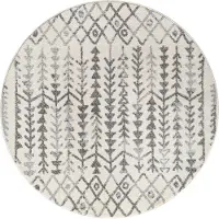 Muratap Rond boho vintage kelim | laagpolig vloerkleed | modern tapijt | woonkamer,