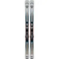Rossignol - Packs (ski's & bindingen) - Arcade 80 + Xpress 10 GW B83 Black/Hot Red 2026 voor Heren van Hout - Maat 174 cm - Grijs