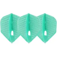 L-Style Champagne L3 Shape Dimple Pearl Emerald - Dart Flights