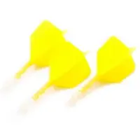 Cuesoul - ROST T19 Integrated Dart Flights - Big Wing - Yellow Clear