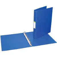 Aurora Ringmap voor ft A4, 4 ringen van 25 mm, uit PVC, blauw - 3 stuks