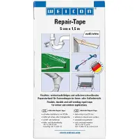 Weicon Reparatietape 1,5 m x 5 cm, reparatieband voor noodreparaties aan leidingen binnen en buiten, wit