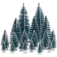Santaville Trees Plastic in Bag 31cm 21 stuks
