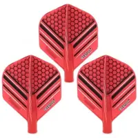 Cuesoul - Tero Flight System AK4 Honnycombs Pattern - Red Standard - Dart Flights