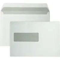 DULA EA5 Enveloppen - Venster links -156 x 220 mm - 500 stuks - Wit - Zelfklevend met plakstrip - 80 gram -