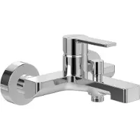 Villeroy & Boch badarmatuur, serie Architectura, voor badkuip, afmetingen 180x97x156 mm, chroom, 1 stuk.
