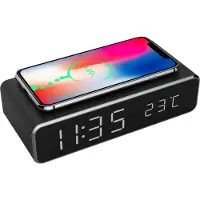 Gembird Digitale wekker met draadloze laadfunctie voor smartphone - 8140250