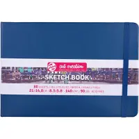 Talens Art Creation schetsblok 21x14,8cm - 80 vellen - blauw