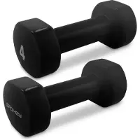 Spokey SHAPE Dumbbells - Zwart - 2 x 4 kg