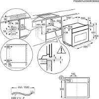 Electrolux 800 Series MealAssist LVL8E09Z Inbouw compacte oven - Zwart