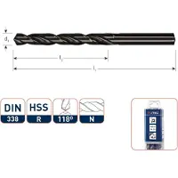 Rotec HSS-R Spiraalboor DIN 338N gewalst 8,8 mm - 10 stuk(s) - 1000880