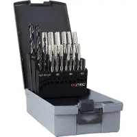 Rotec 7+7 dlg handtappen + boren / M3-M12, in ABS cassette - 900.2002K 900.2009C