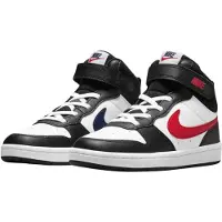 Nike Court Borough mid sneakes jongens zwart wit maat 29.5