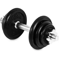 Spokey EGIR Halterset - Zwart / Zilver - 21 kg
