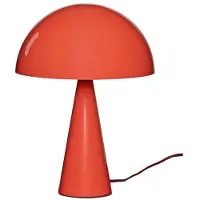 Hubsch Tafellamp Mush Mini, rood, Slaapkamer, metaal, Modern, Tafellamp