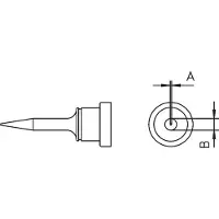 Weller soldeerpunt | LT 1S (Ø 0.2 x 15 mm, Conisch)