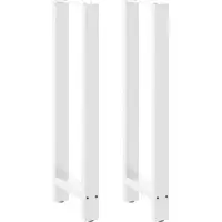 vidaXL Bartafelpoten 2 st 50x(110-111) cm staal wit