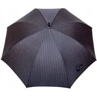 Parasol Klassieke Herenparaplu met Strepen - Zwart