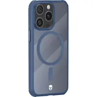 FORCE CASE , Hoesje Geschikt voor iPhone 15 Pro MagSafe AIR FROST Schokbestendig, Marineblauw