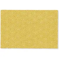 MuchoWow Deurmat 90x60 cm - Droogloopmat Wit - Geel - Patroon - Geometrisch - Mat voor binnen - Schoonloopmat - Deurmatten met print - Inloopmat