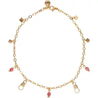 NAEMI Voetsieraden rose-goud / pink / robijnrood