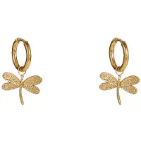 Go Dutch Label Oorhangers Dragonfly Hoop Goud