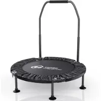 SPORTNOW Benelux Select Fitness Trampoline – Trampoline Fitness – Trampoline Fitness Opvouwbaar - Tot 150kg – 114 x 114 x 117-132 cm