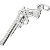 MOOYE ® - Collectie Zilveren Revolver Colt kettinghanger