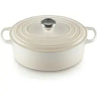 Le Creuset Signature Pot Ovaal 27 Cm - Bloempotten Geëmailleerd Gietijzer Meringue - 21178277164430